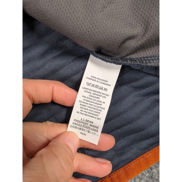 LL Bean Airlight Vest Mens Medium Navy Reg Full Zip Lightweight Outdoors NWT - Picture 7 of 9